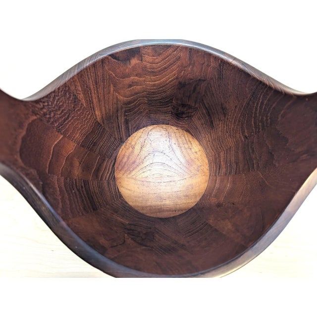 Staved Teak "Viking Bowl" by Jens Quistgaard for Dansk For Sale - Image 10 of 10