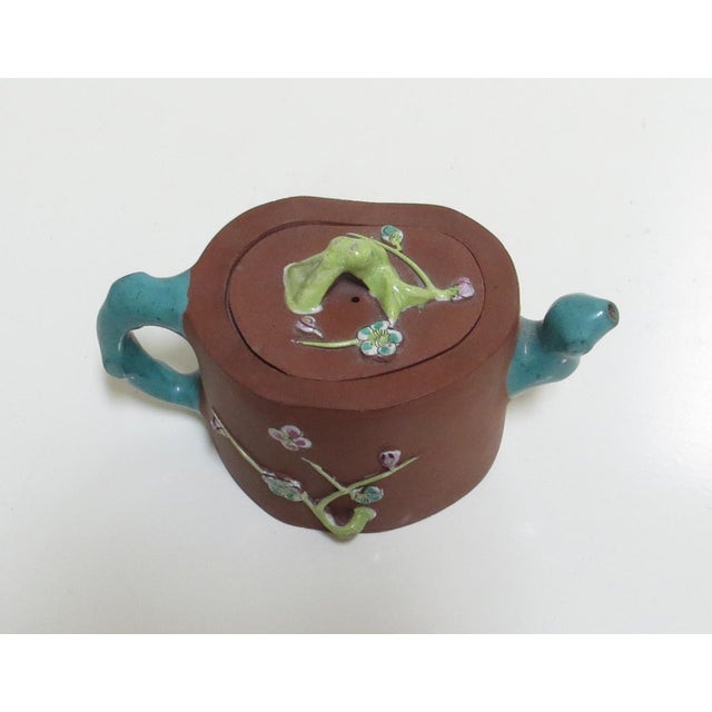 Sand Antique Chinese Yixing Zisha Clay Teapot For Sale - Image 8 of 10