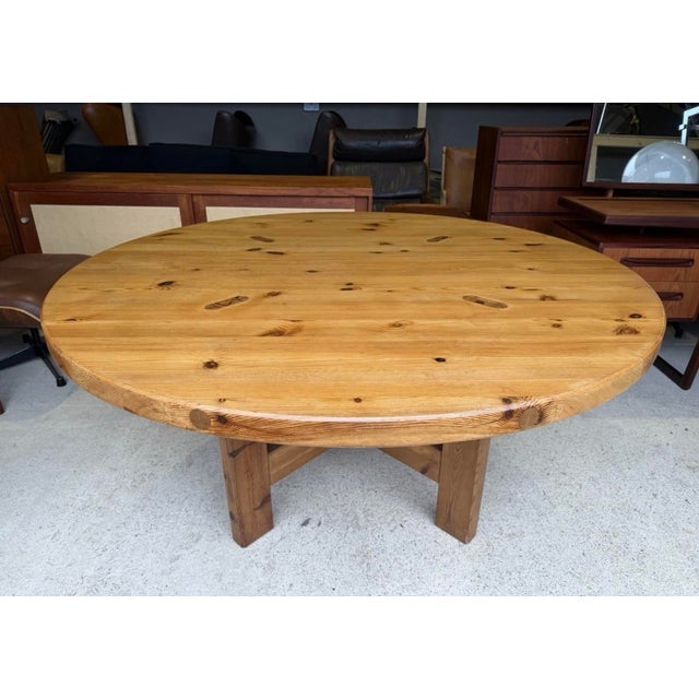 Karl Andersson & Söner Large Pine Dining Table by Roland Wilhelmsson for Karl Andersson & Söner, Sweden For Sale - Image 4 of 18