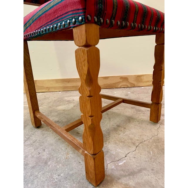 A Pair of Henning Kjaernulf Style Danish Oak Dining Chairs, C. 1970s For Sale In New York - Image 6 of 8