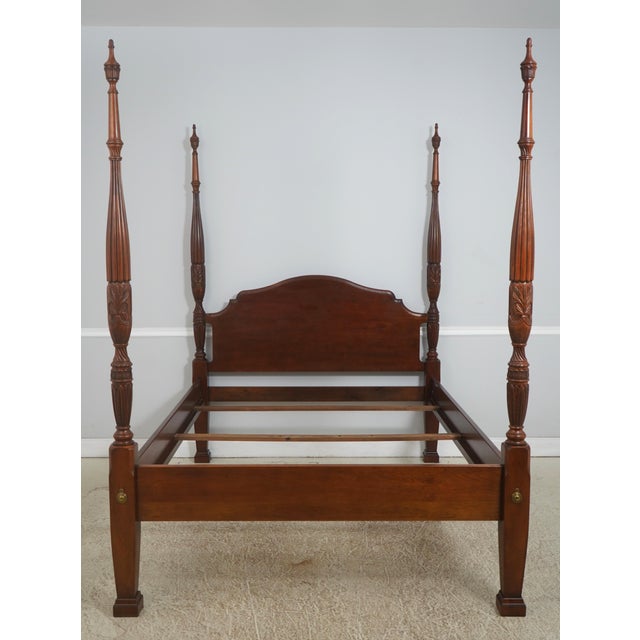 Age: Approx. 25 Years Old Details: Solid Cherry Rice Carved Posts High Quality Construction Traditional Style Bolted Rail...
