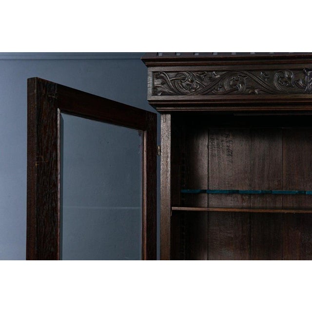 Antique Gothic Display Cabinet For Sale - Image 12 of 18