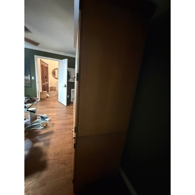Transitional Ethan Allen Office Armoire For Sale - Image 3 of 9