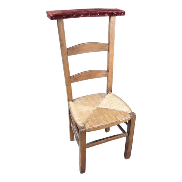 Antique Dutch Church Prayer Chair, 1890s For Sale