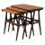 Fully Restored and Refinished Danish Nesting Tables in Teak, 1960s, Set of 3 For Sale
