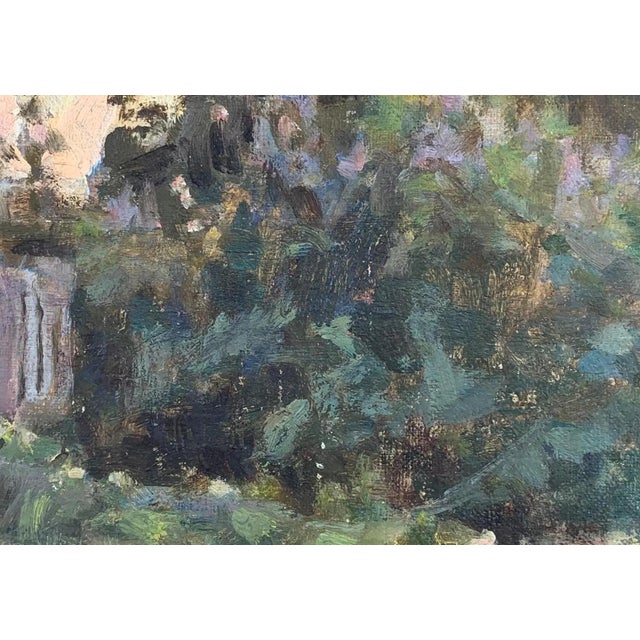 Rural Landscape Painting Original Soviet Art Ukrainian Artist Sokolovsky G. 1970s For Sale - Image 4 of 6