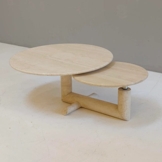 Travertine Coffee Table from Up & Up, 1970s For Sale - Image 9 of 9