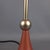 Metal Modernist Pink Pleated Murano Glass Table Lamp, 1970s For Sale - Image 7 of 16