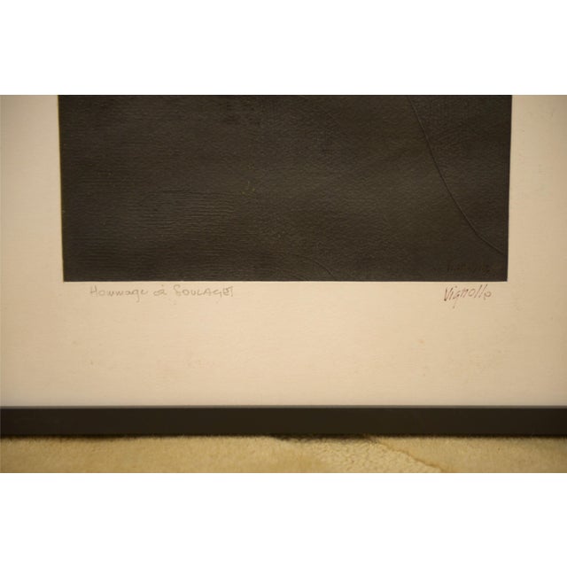Modern Lucien Vignoll, Homage to Pierre Soulages, 2000s, Paper For Sale - Image 3 of 5