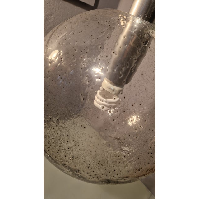 Sfera Pendant Lamps in Transparent Pulegose Glass by Afra & Tobia Scarpa for Flos, 1960s, in Very Good conditions....