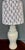 Contemporary 1970s Chinese White Ginger Jar Lamp W/ Buti Handmade Lampshade For Sale - Image 3 of 5