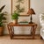 1970s McGuire Oak Rattan Occasional Table For Sale - Image 14 of 14