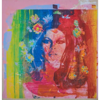 Brigitte Bardot Painting by Dane Shue For Sale