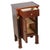 Italian Empire Neoclassical Walnut Bedside Tables from Bassanos Ebanistery, 1920s, Set of 2 For Sale - Image 4 of 9
