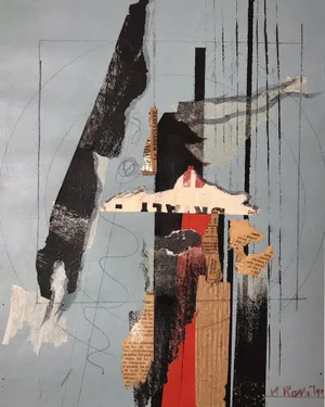 Martine Rosset, Composition, 1995, Mixed Media