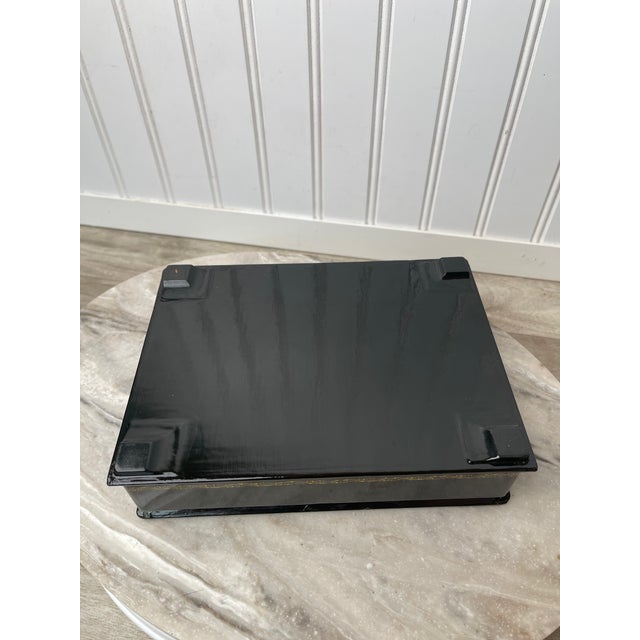 Vintage Kholuy Lacquer Box, Prince Igor Narrative, Signed N. Smirnov, Folk Art, Hand Painted Miniature, 1980s Collectible Art Box For Sale - Image 10 of 15