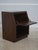 Henredon Pair of Henredon Oak Campaign Style Drop Front Nightstands For Sale - Image 4 of 18