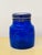 1970s Vintage Italian Cobalt Blue Glass Cookie Jar For Sale - Image 4 of 7