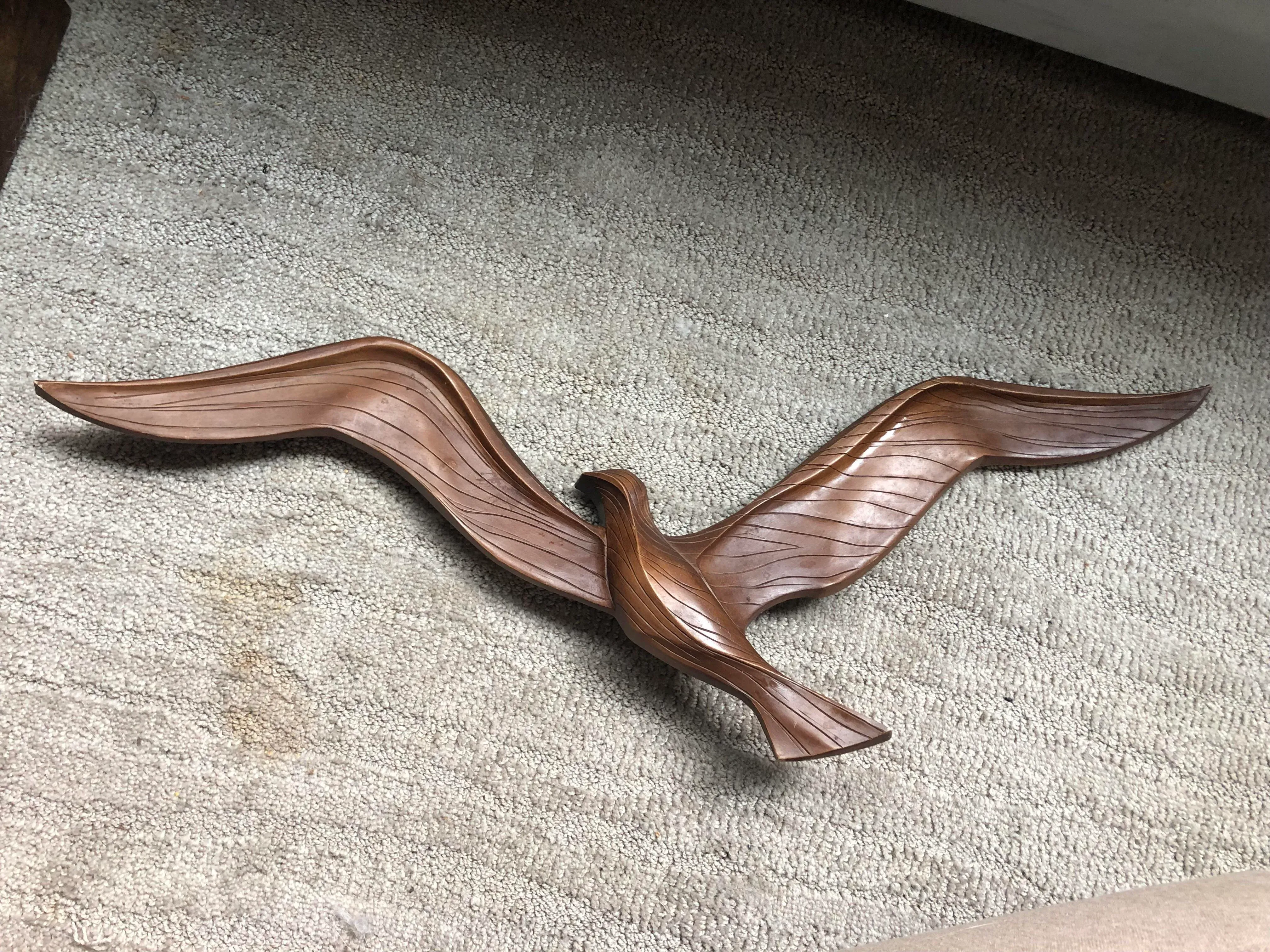 1970s SYROCO USA製 ヴィンテージ壁飾り 鳥と木 Mid 20th Century Syroco Bird Wall Hanging | Chairish