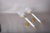 French Blue Opaline Glass and Brass Torch Wall Sconces with Glass Shades, 1950s, Set of 2 For Sale - Image 9 of 15