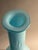 Empoli Large Empoli Cased Blue Glass Genie Bottle Decanter Mid Century Modern For Sale - Image 4 of 9