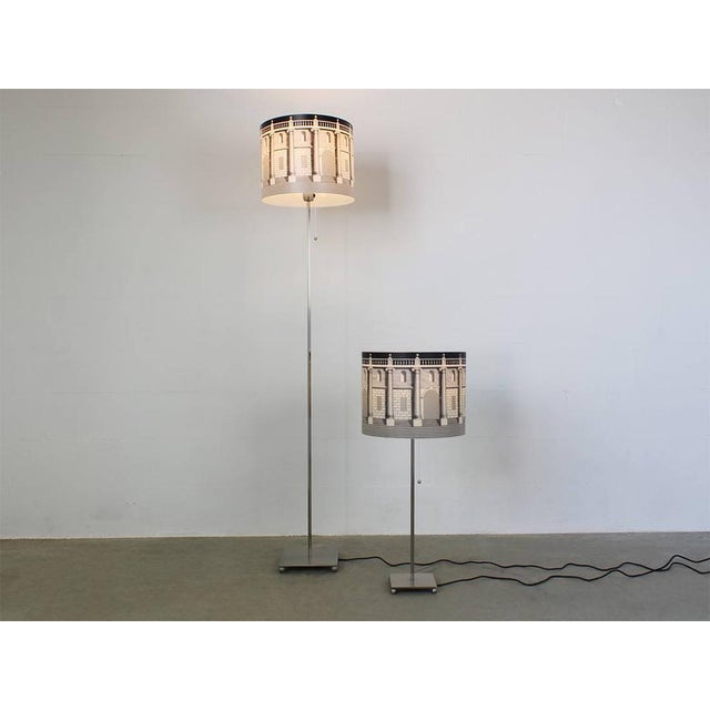Italian Fornasetti Table & Floor Lamps, Set of 2 For Sale - Image 13 of 14