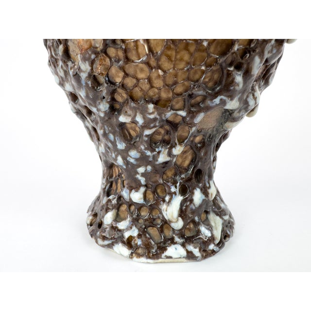 Vallauris Marius Giuge Vallauris Textured Ceramic Pichet, France, Mid-Century For Sale - Image 4 of 17