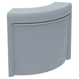 Curved Grey Lacquered Classe Bar by Mowee