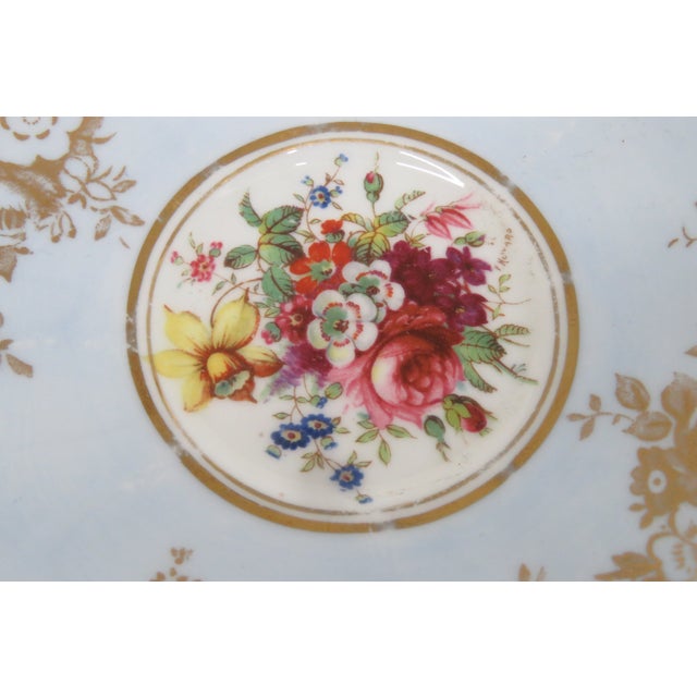 Ceramic Hammersley Blue England Bone China Set of Tea Cup and Saucer 4654b For Sale - Image 7 of 17