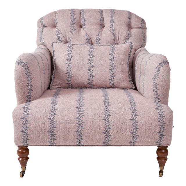 Anne Rose Tufted Club Chair For Sale