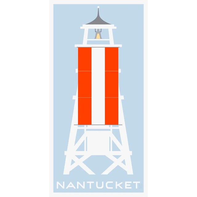 Coast Guard Tower Fine Art Print 19" X 38" by Liz Roache For Sale - Image 4 of 4