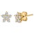 Immerse yourself in the celestial charm of these exquisitely crafted 10K yellow gold earrings, shaped into delicate stars...