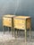 Saffron Vintage Distressed Hand-Painted Wood Nightstands For Sale - Image 8 of 16