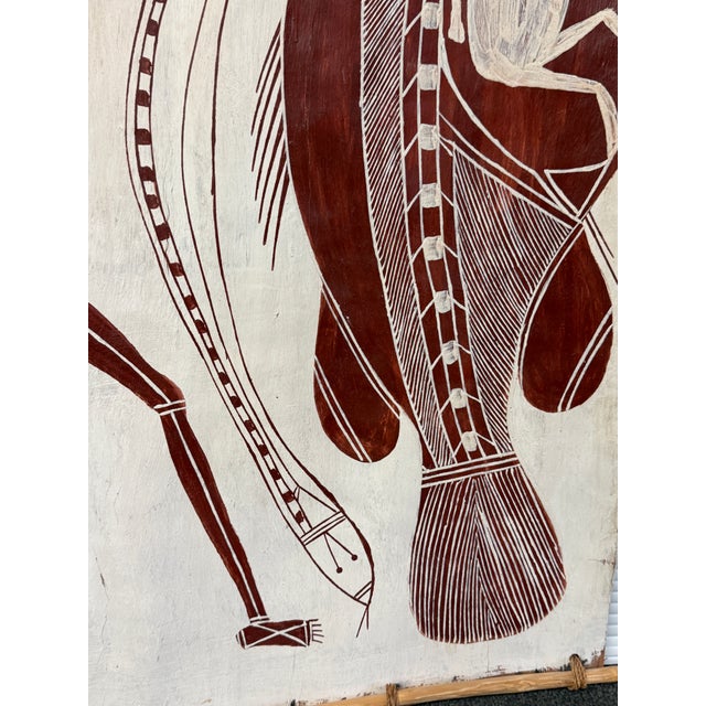 Art Aboriginal Bark Painting For Sale In San Francisco - Image 6 of 12