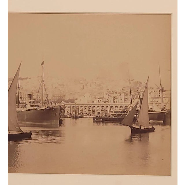 Late 19th Century Photograph of Ships in Middle East, Circa 1880 For Sale - Image 5 of 6