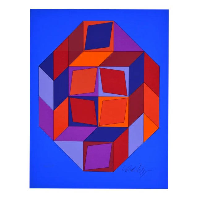 Victor Vasarely, Microcosmos, 1979, Silkscreen For Sale