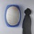 This 1960s Italian-made wall mirror features a distinctive design reflecting the style of the period. The reflective...