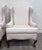 Vintage Charles Custom Furniture High Back Wingback Chairs - Pair For Sale - Image 4 of 13