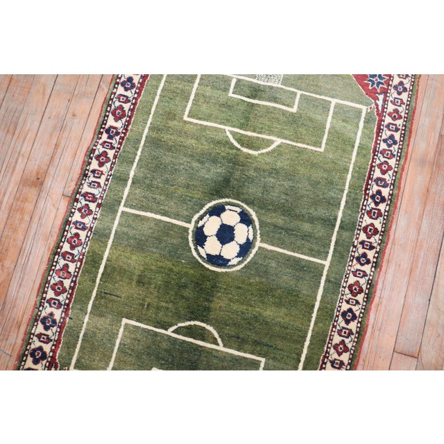 21st Century Soccer Stadium Pattern Rug For Sale - Image 13 of 18