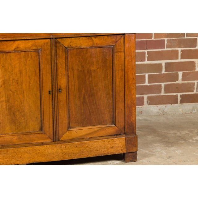French French 19th Century Walnut Enfilade with Three Drawers over Three Doors For Sale - Image 3 of 12
