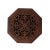 Wood Small Brown Wood Octagonal Carving Storage Accent Box For Sale - Image 7 of 7