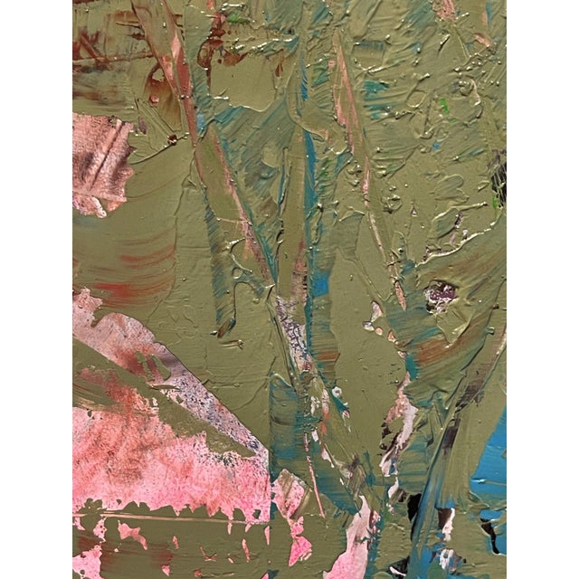 Contemporary Summer Marsh by Nicole Hyde | Oil Painting of a serene marsh landscape in summer. For Sale - Image 3 of 5