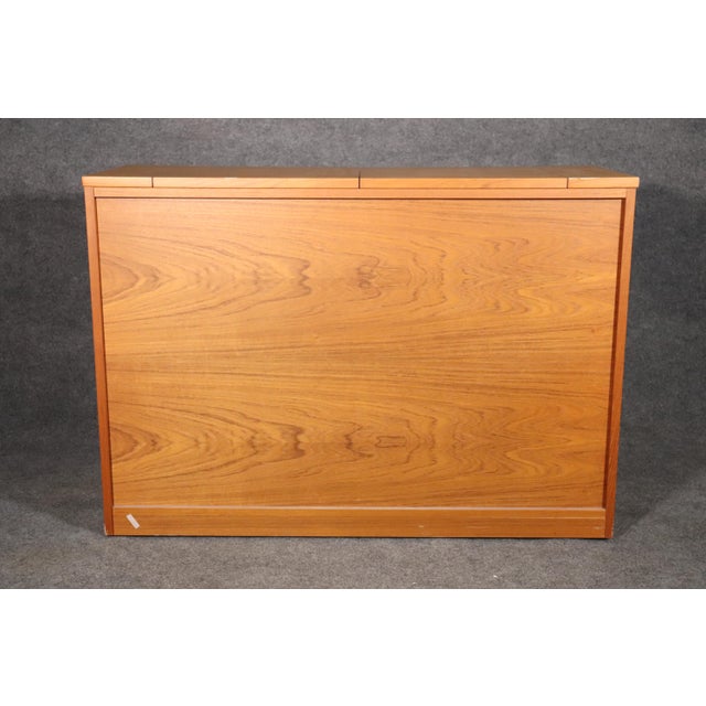 Wood Mid 20th Century Teak Expanding Cabinet For Sale - Image 7 of 10