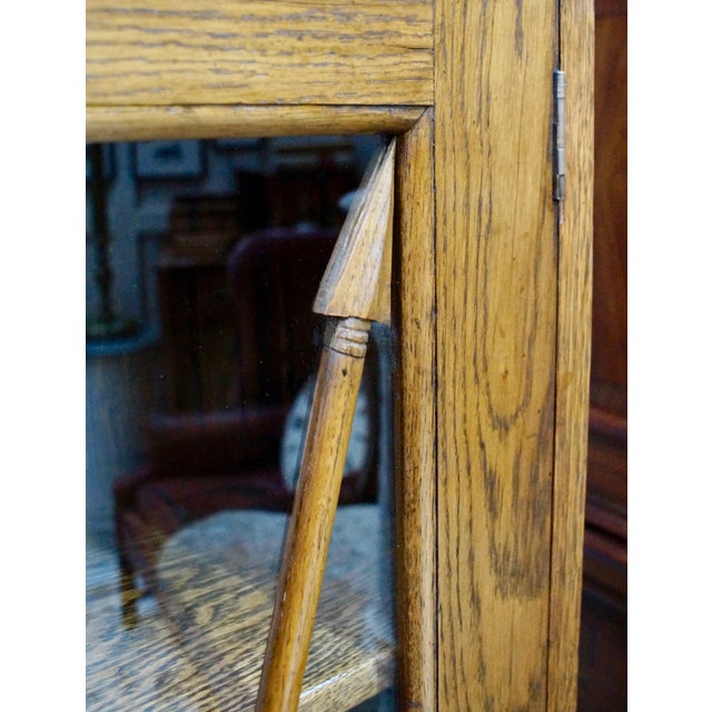 Antique Solid Oak University Bookcase, 1901 For Sale - Image 12 of 14