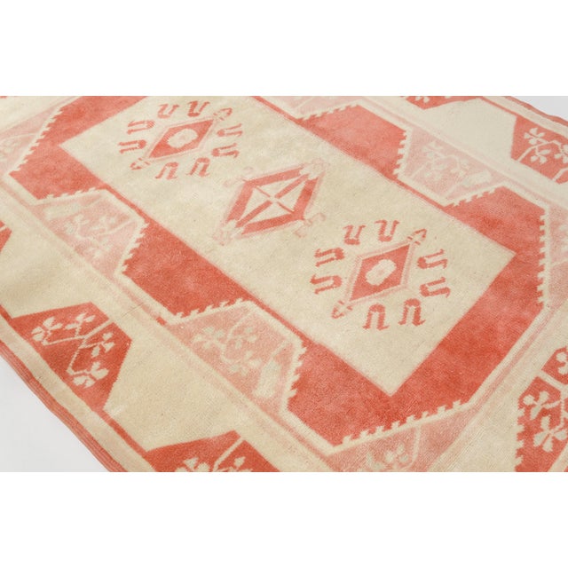 Turkish Mid 20th Century Small Handknotted Floor Rug For Sale - Image 3 of 10