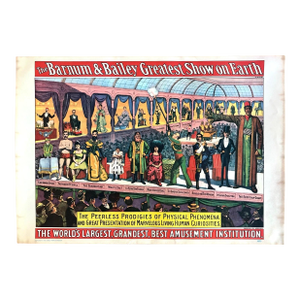 Vintage 1960 Circus World Museum Poster - Barnum & Bailey "Peerless Prodigies"