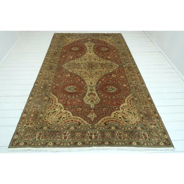 Textile Medallion Center Vintage Rug - 77"x 128" For Sale - Image 7 of 13