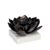 Create a focal point on your coffee table, credenza, or bookcase with this blackened zinc succulent planted on a marblel...