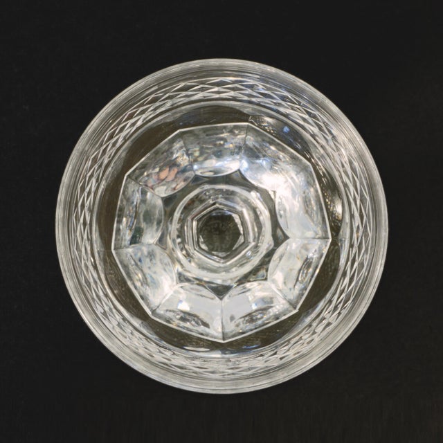 Traditional Saint-Louis Crystal Cordial Liqueur Glass Set of Six Trianon Pattern France Barware Signed For Sale - Image 3 of 3