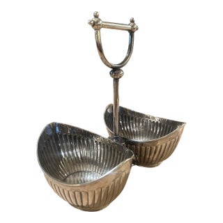 Victorian Silverplate Double Condiment Server by Elkington & Co., c.1892 For Sale